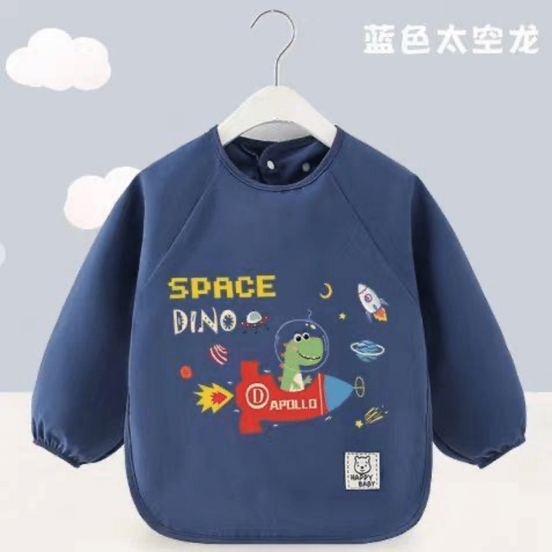 兒童長袖防水圍兜 (畫畫衣) 多款花色 任選