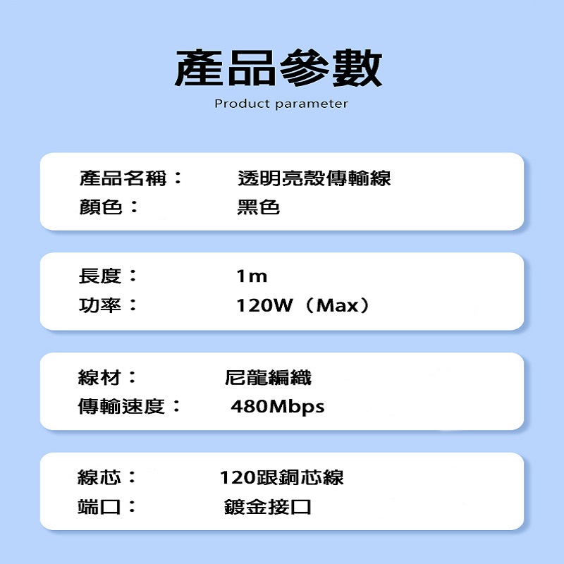 PD快充數據線 27W.60W.120W閃充 Lightning TYPE-C