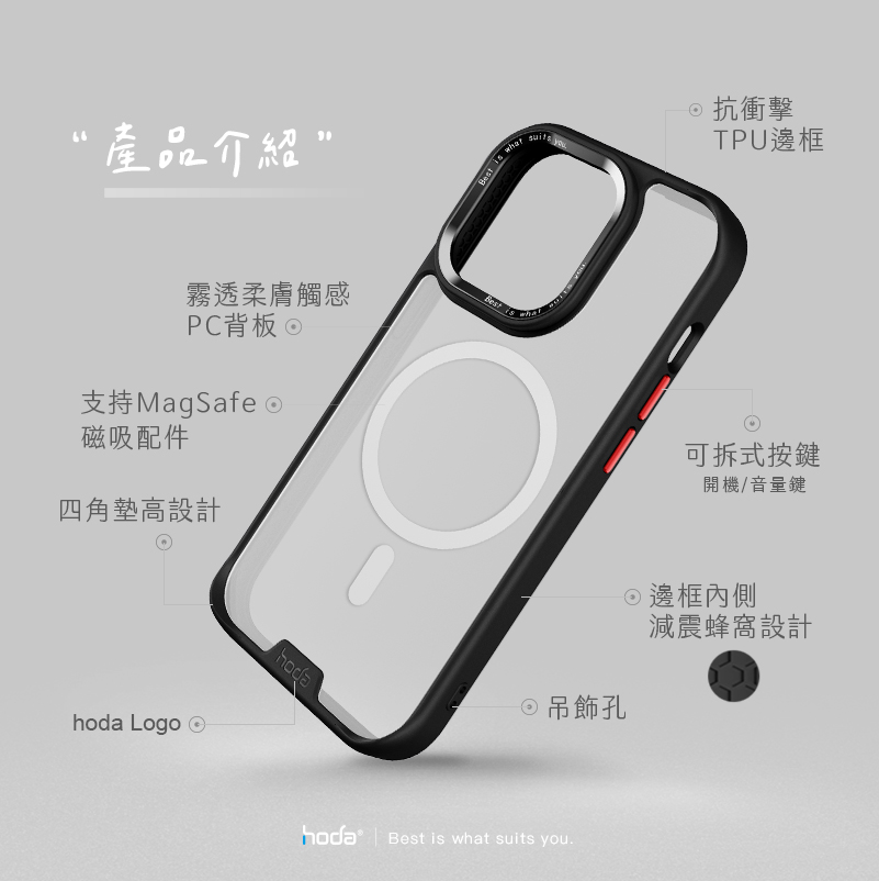 【hoda】柔石MagSafe防摔殼 APPLE IPHONE 14系列