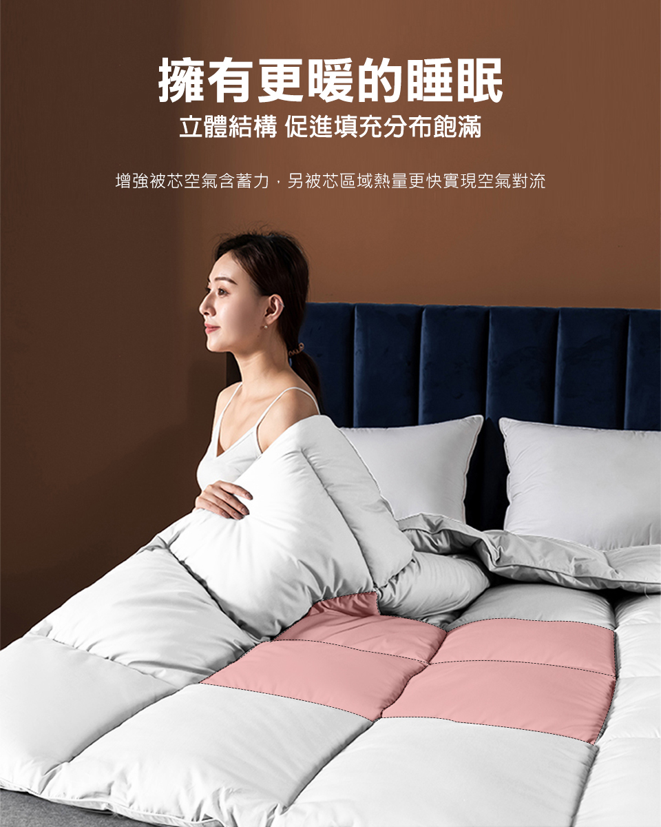 J-bedtime石墨烯遠紅外線能量保暖發熱被+獨立筒枕(2022-1)
