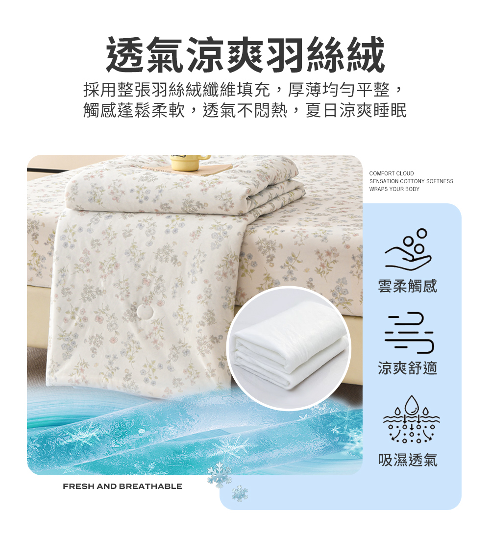 【Aibo】超涼感冰冰涼被床包四件組 涼感床包 涼被 涼感被 夏季床包