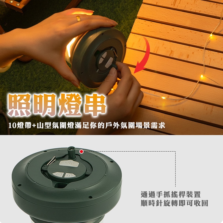 二合一復古防水露營燈 燈串 掛燈 裝飾燈 氣氛燈 照明燈 復古燈