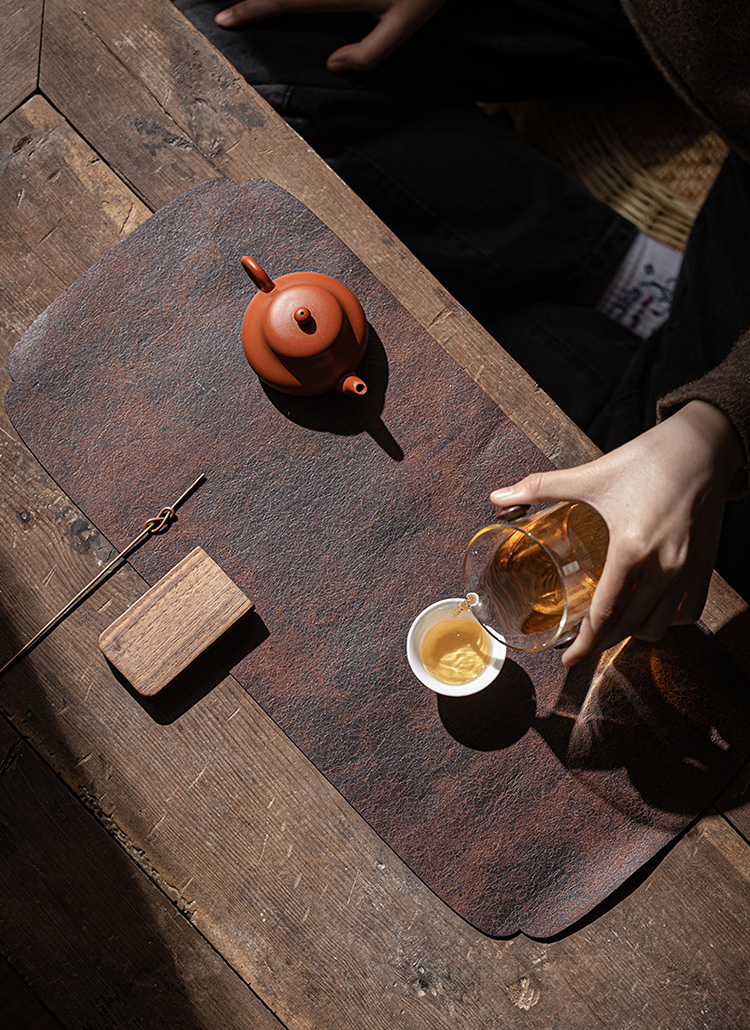 古風防水雙層茶墊 