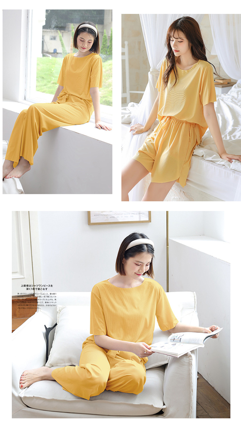 涼感冰絲寬鬆親膚舒適速乾休閒套裝 多色可選 居家服  家居服