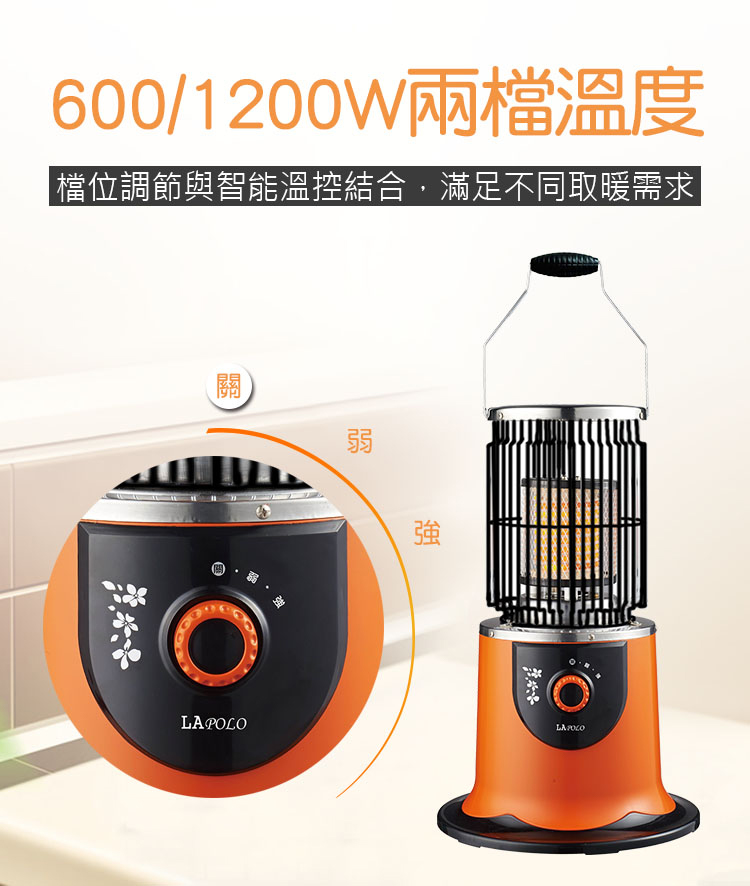 LAPOLO 速暖360度環繞電暖器/陶瓷電暖器 LA-966 