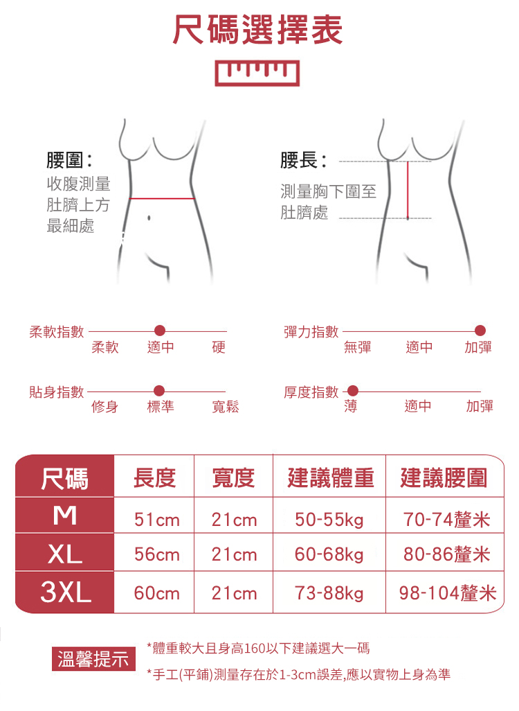3排11扣透氣彈力收腹塑身衣束腹帶M/XL/3XL 可調式塑身帶 腰帶 腰夾