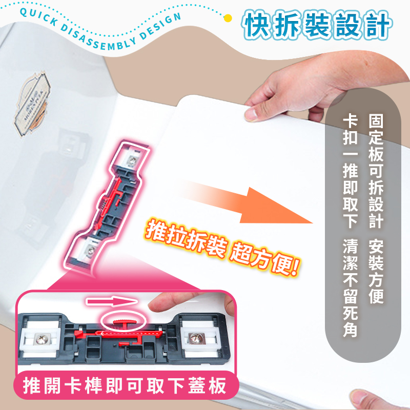 靜音緩降馬桶蓋加厚款 一般款