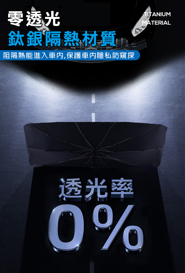 汽車鈦銀布隔熱遮陽傘(鈦銀升級版) 抗UV紫外線 隔熱防曬 隔熱板 隔熱墊