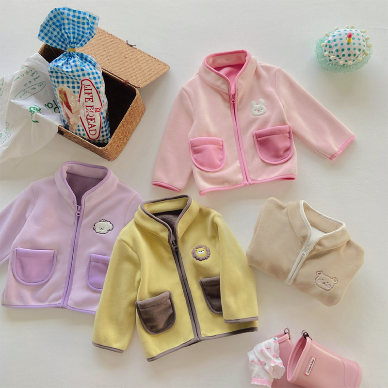 韓版兒童搖粒絨外套(90-140) 兒童外套 保暖外套
