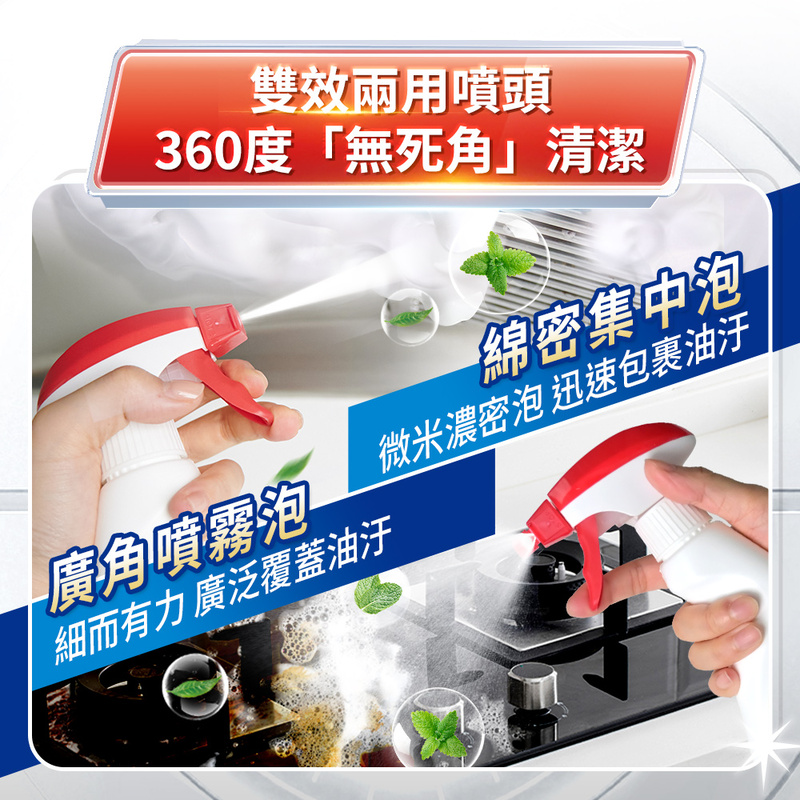 【白蘭】小蘇打廚房清潔劑 480g(檸檬西柚/綠茶薄荷)