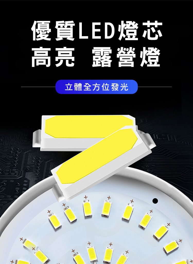 充電式手提太陽能露營燈 (手電筒露營燈二合一/戶外/露營/夜釣)