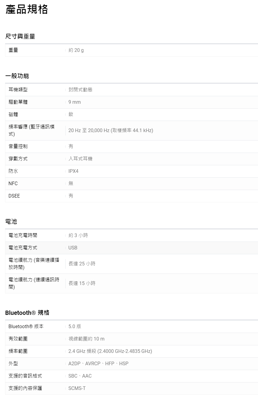 【SONY 索尼】WI-C100 無線入耳式藍牙耳機 (四色/保固一年)