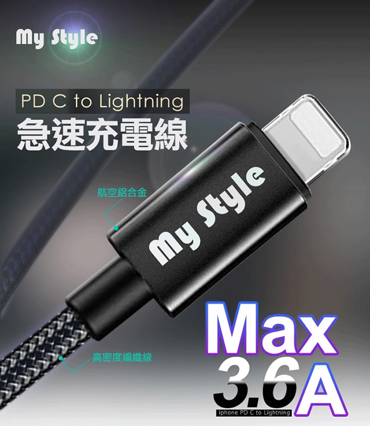 【MyStyle】20W 雙孔急速充電器(My-03_PD/PD36A) 快充頭