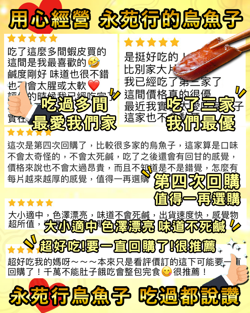 【 永苑行】SGS台灣野生一口烏魚子(30片)