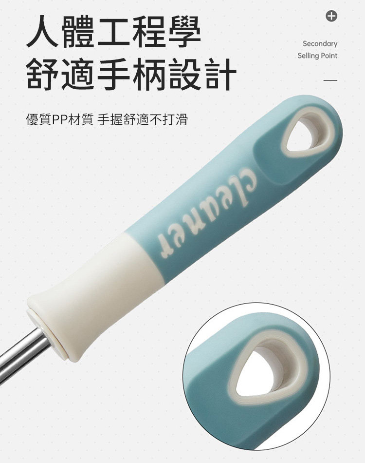 無死角去污長柄L型清潔刷頭杯刷 顏色隨機 可懸掛