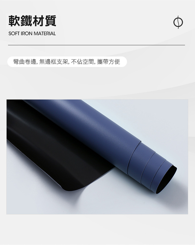 磁吸可移除無痕白板貼/白板牆多尺寸任選(重複擦寫 自由裁剪 兒童塗鴉 教學辦公)