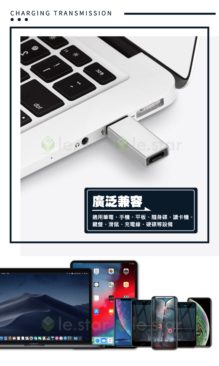 lestar USB3.0 轉 Type-C 、 Type-C 轉 USB3.0 OTG 轉接頭