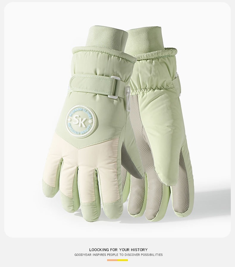 加厚馬卡龍保暖防寒手套 滑雪 冬天 騎車 防風 觸控 絨毛