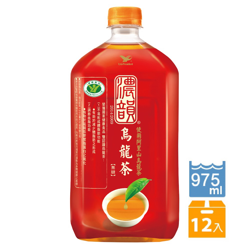 【濃韻】濃韻烏龍茶975mlx12入/箱(國家健康食品雙認證)