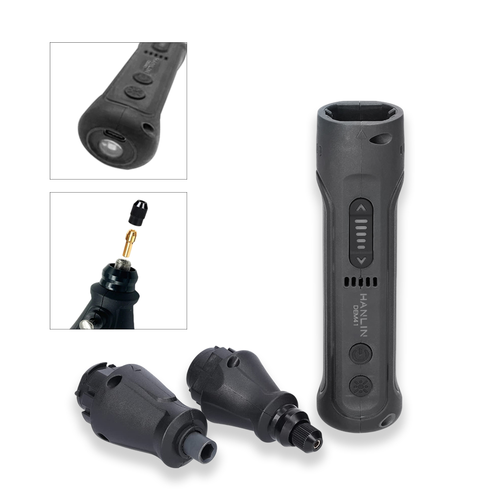 【HANLIN】  DEM41 4in1充電式4V電磨筆工具套組 