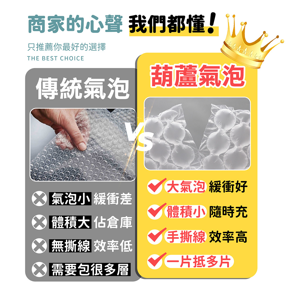 網拍必備防撞包材 包裝袋 氣泡葫蘆膜 40x30cm (300米)