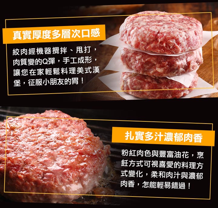 【愛上吃肉】頂級和牛漢堡排6盒組(200g±10%/盒)