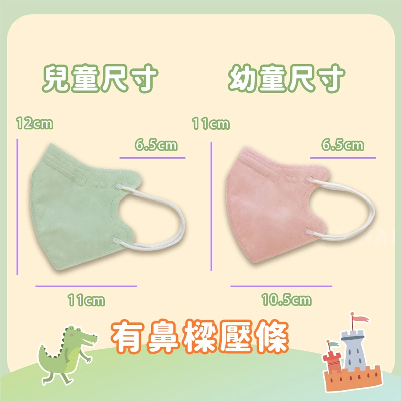 【德冠DG 】醫療用口罩(成人蝶型／3D兒童口罩)多色任選 立體口罩 標準認證