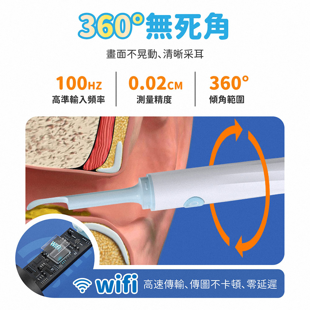 智能高清可視挖耳棒 (WIFI連線) 