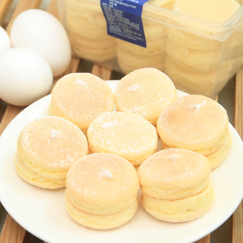 【給力食品】奶油夾心台式馬卡龍(18顆/盒)雞蛋原味