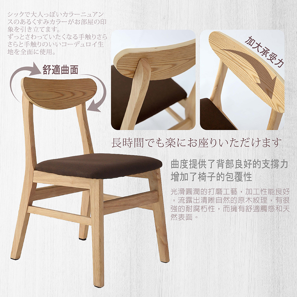 【MAMORU】北歐風木匠靠背休閒椅(實木椅/休閒椅/餐椅/化妝椅/書桌椅)