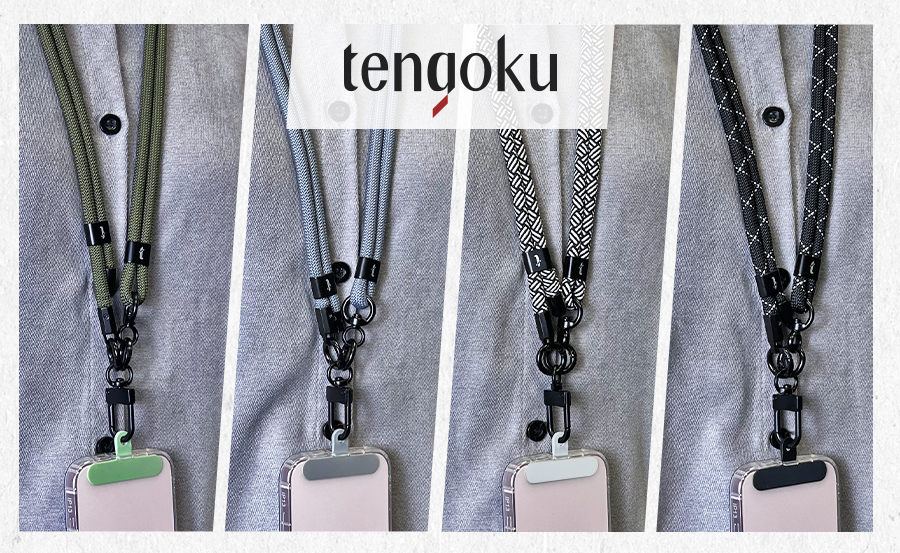 【TENGOKU天閤堀】7mm職人時尚多功能金屬扣環手機掛繩背帶