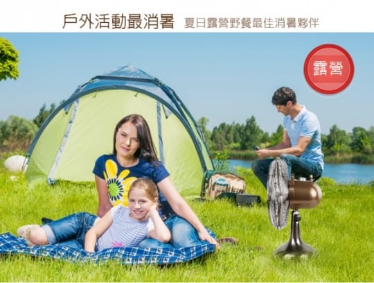 【勳風】U-take 12吋DC行動古銅桌扇(HF-B212GDC)