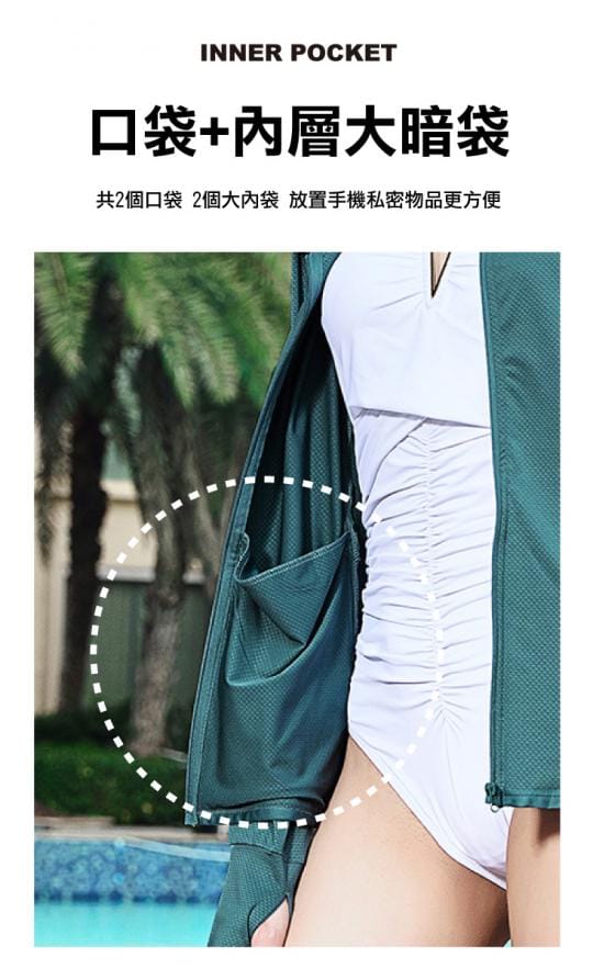 加贈風衣 大尺碼男女黑科技涼感輕量防曬外套M-4XL 加大尺碼 抗UV防紫外線