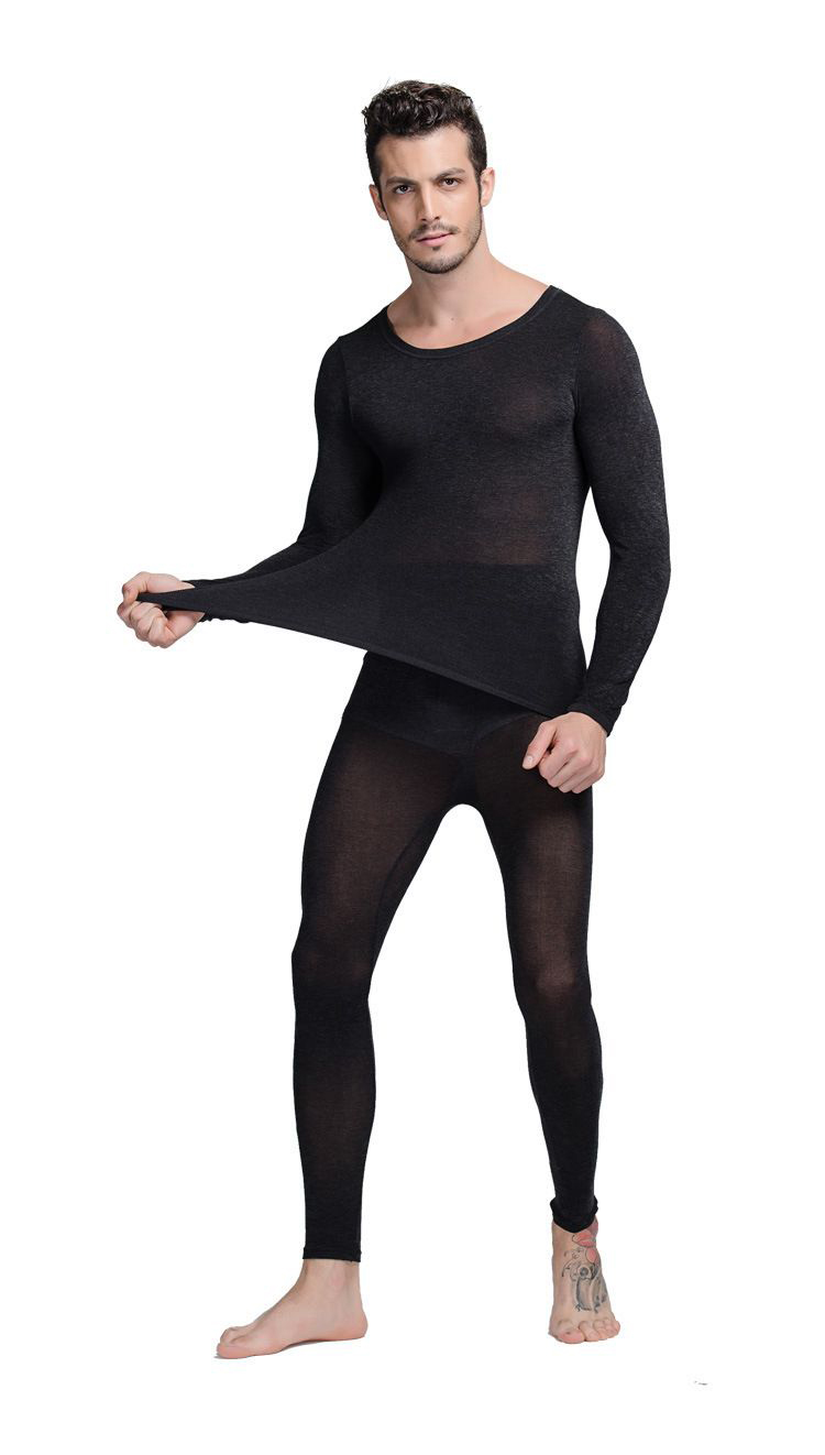 超薄無縫保暖恒溫內衣套裝-男款(上衣+褲子/衛生衣褲)