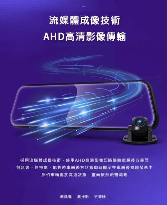 領先者ES-628 GPS測速提醒 前後雙鏡後視鏡行車記錄器