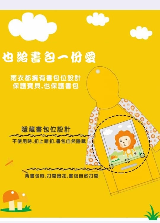 超萌加厚版兒童充氣帽雨衣(加厚 超萌 充氣帽)