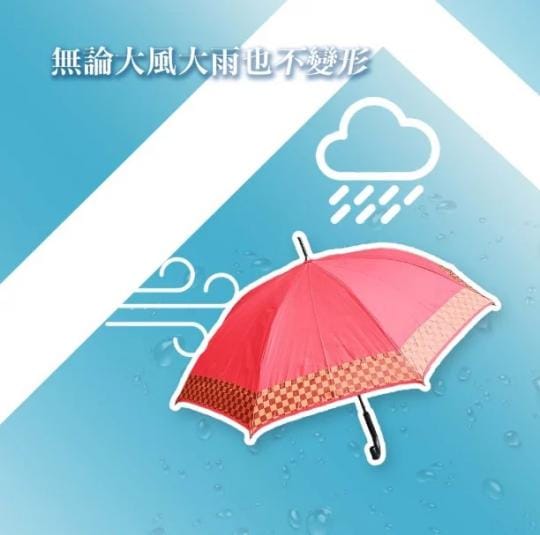 8骨防風輕量半自動雨傘