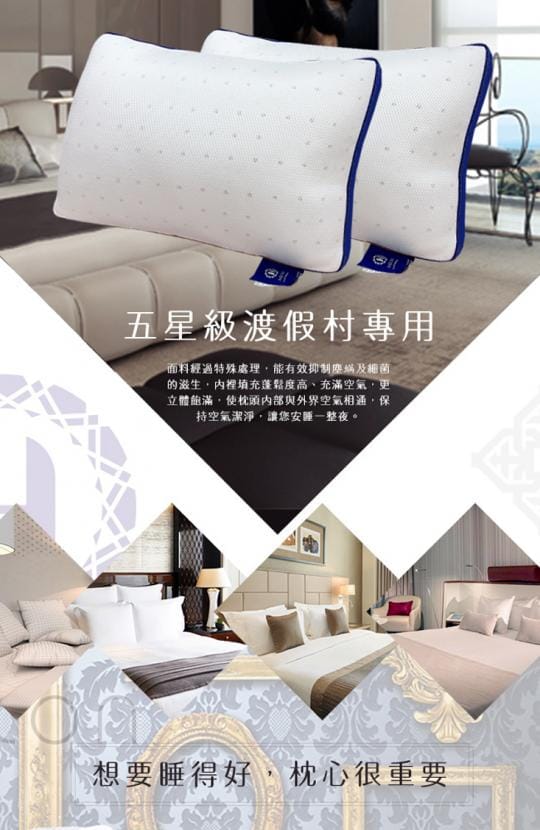 Hilton 希爾頓 6D透氣舒柔乳膠枕