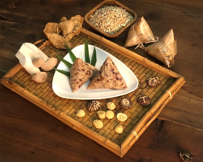 【泰凱食堂】五穀養生素粽/古早味香菇素粽(5顆/組x4組)