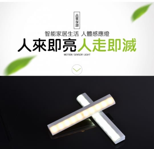 LED人體光控雙感應燈