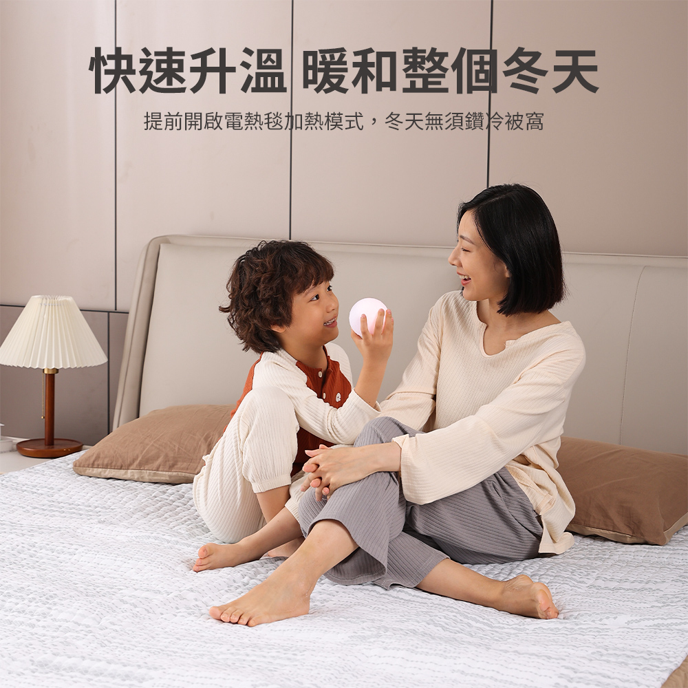 【PHILIPS】雙人加大電熱毯AHR3144ED贈恆溫電暖器HLE600WT