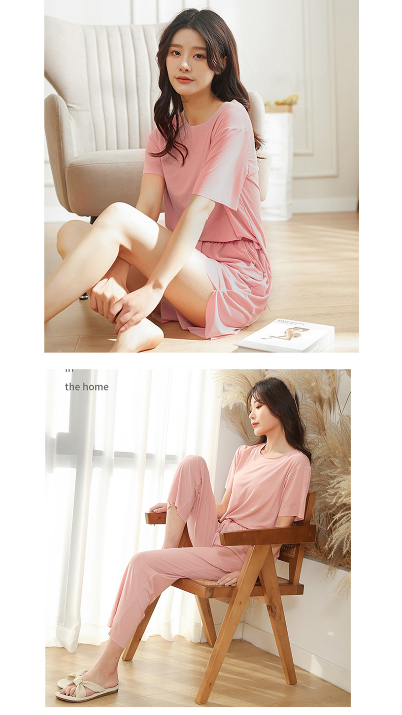 涼感冰絲寬鬆親膚舒適速乾休閒套裝 多色可選 居家服  家居服