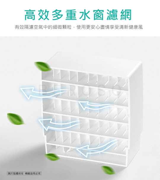 嫩肌美顏行動霧化空調水風扇