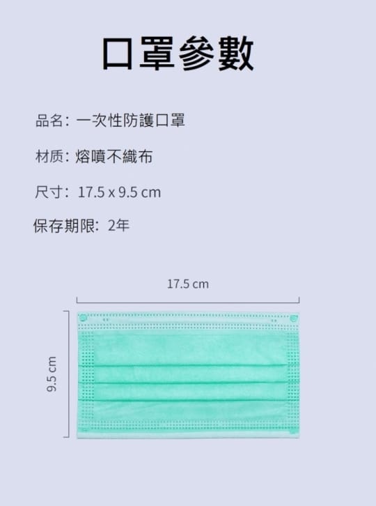 MIT台灣三層防護口罩