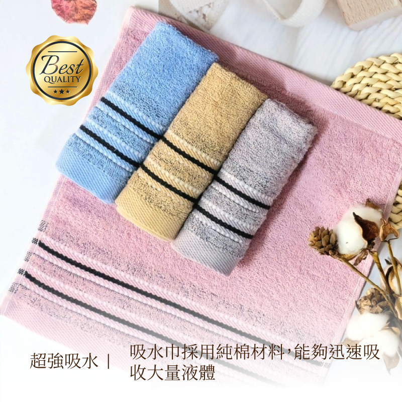 【凱美棉業】 MIT台灣製造 高品質100%純棉10兩歐色方巾 12條裝