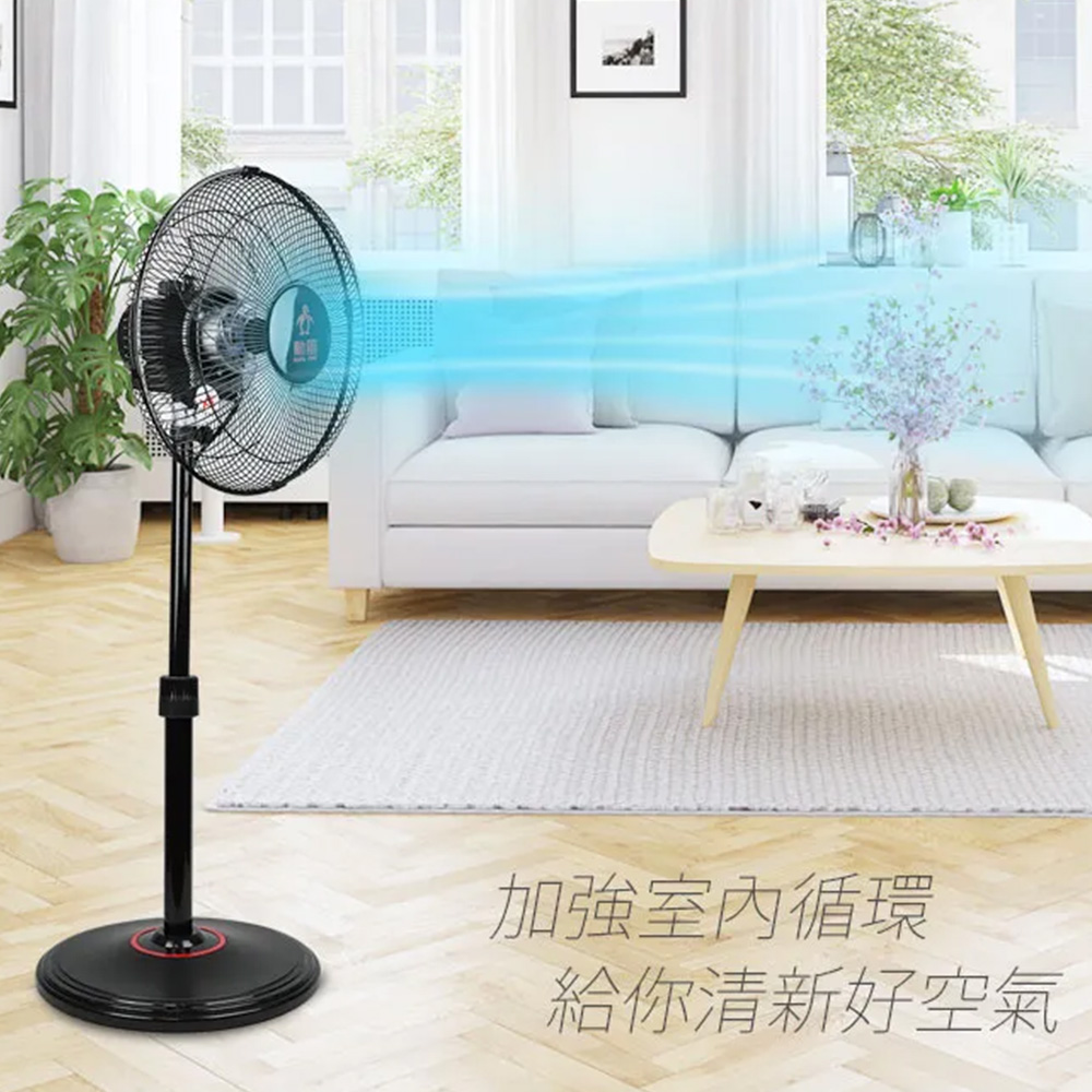 【勳風】12吋立體擺頭超廣角循環立扇(HF-B1282)