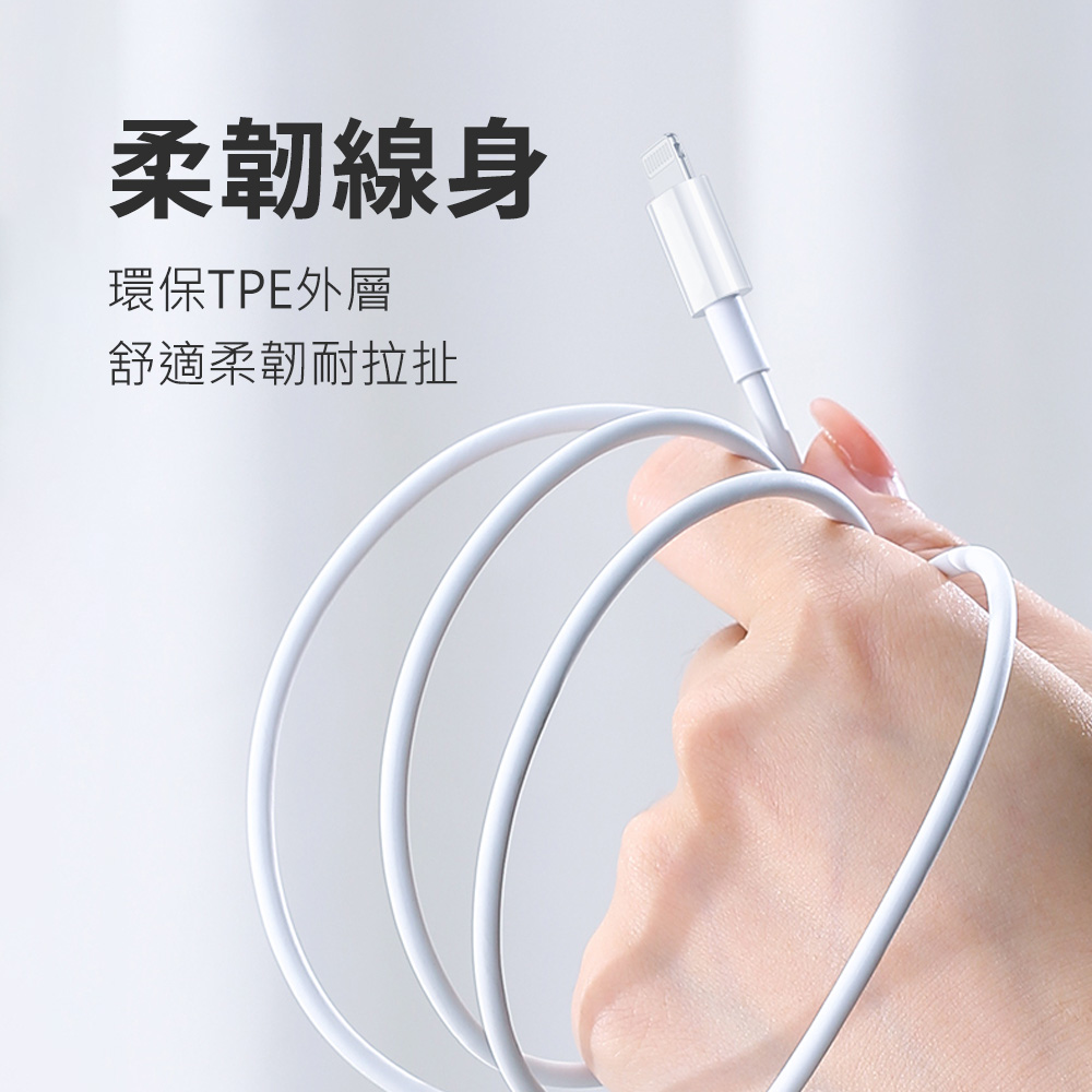 【MFi蘋果認證】蘋果PD快充線(1米/2米)