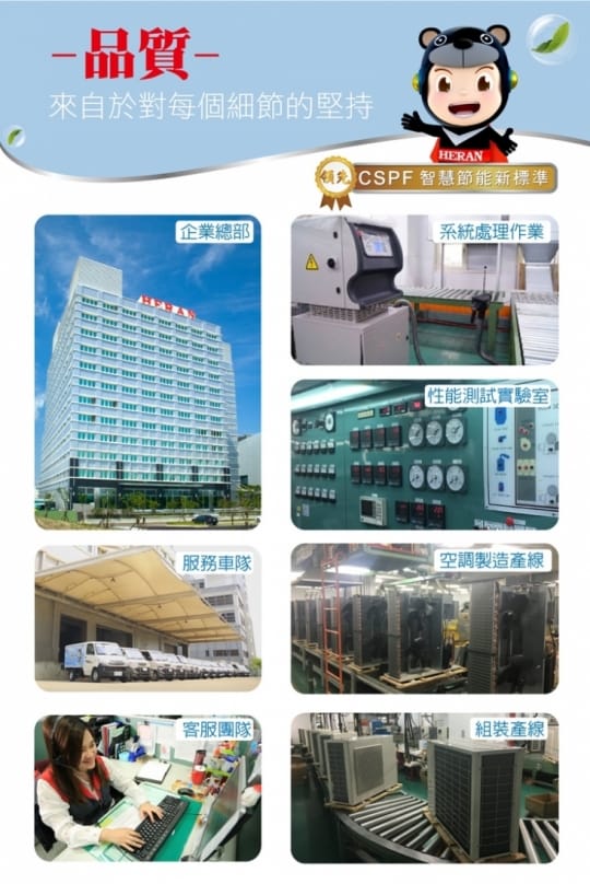【HERAN 禾聯】5-7坪 R32五級變頻單冷分離式HI-GP41+HO-GP41