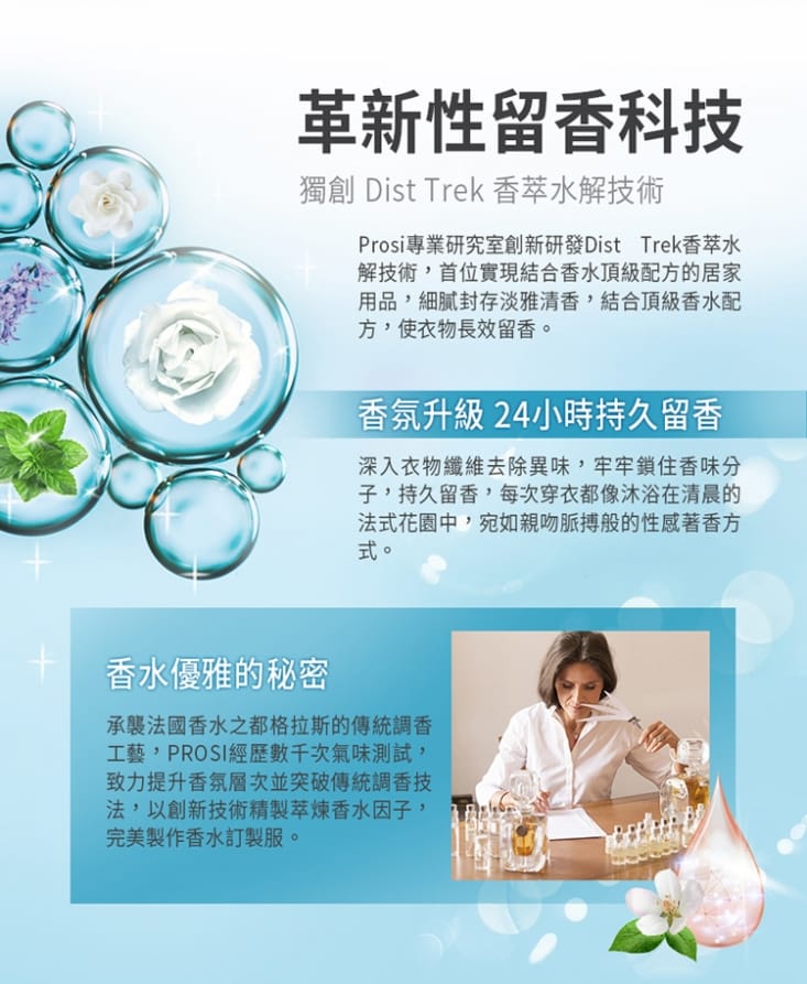 【Prosi 普洛斯】3合1抗菌濃縮香水洗衣膠球 洗衣膠囊 (15顆 /包)