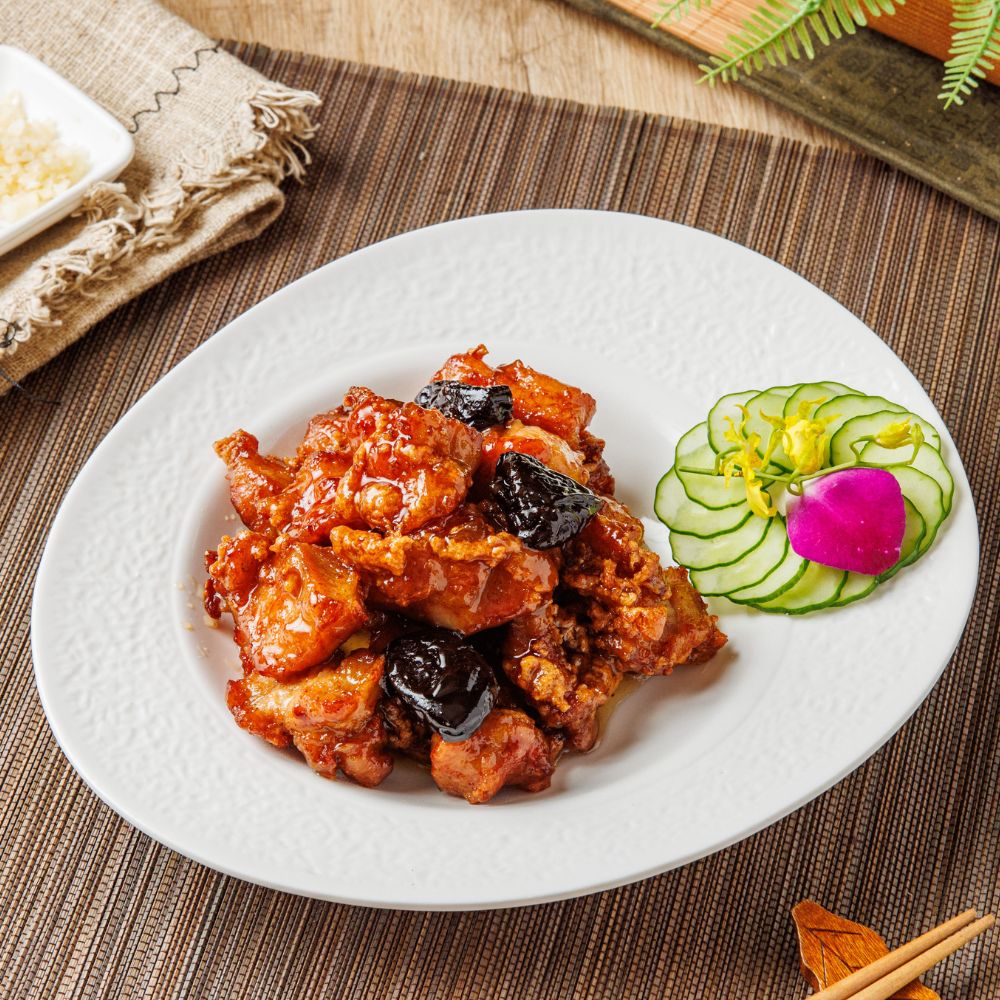 【彭園】譚府蜜棗將軍雞360g 年菜 調理包 桌菜 辦桌菜 梅醬雞肉 家常菜